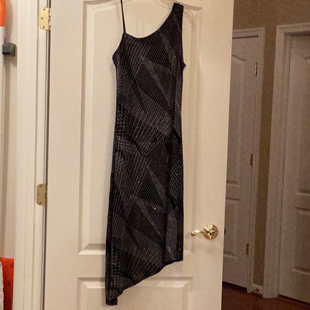 Black sequins dress.  Size 8M